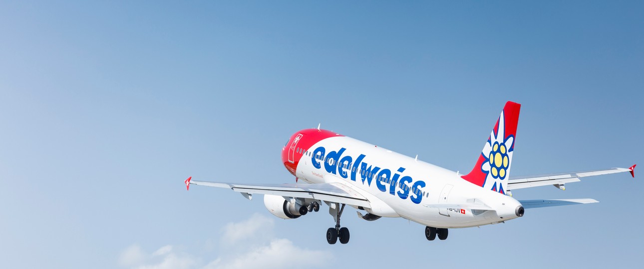 Airbus A320 von Edelweiss: Ein solcher Flieger stattete Graz einen Besuch ab.