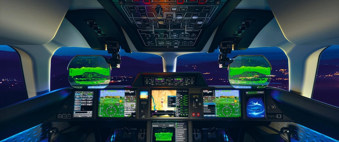 Falcon Eye in der Falcon 6X: Der irische Regierungsjet ist nicht mit dem System ausgestattet. 