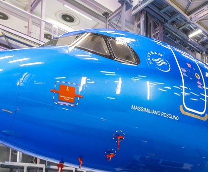 Der erste Airbus A321 Neo für ITA Airways: Heißt Massimiliano Rosolino.