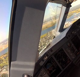 A380-Cockpit: Eine beeindruckende Landung