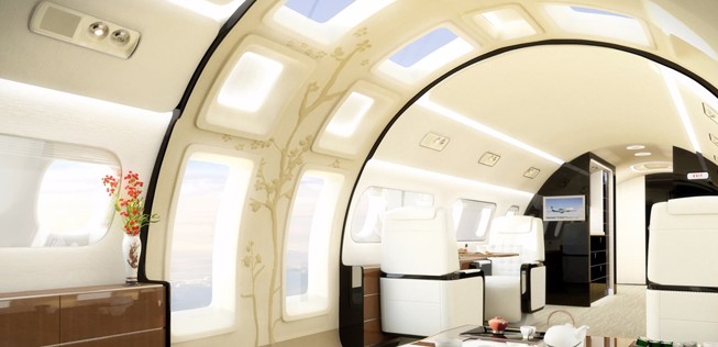 Eine bessere Aussicht gibt es auch im Cockpit nicht: Die Fenster im Kyoto-Airship-Design sind so groß wie Flugzeugtüren.