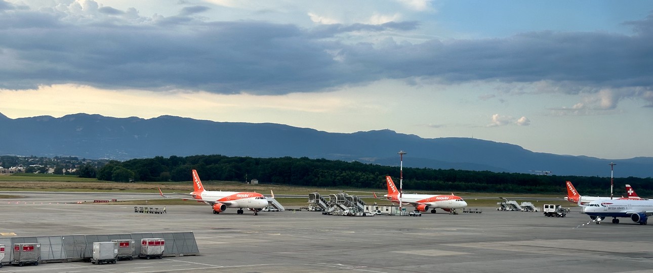 Flughafen Genf (Archivbild): Ausnahmesituation am Dienstag.