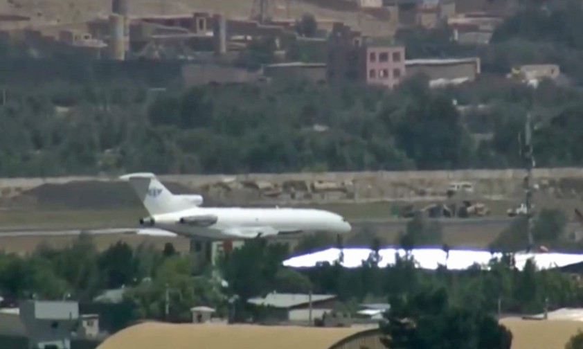 Die Boeing 727 von Safe Air in Kabul: Zwei Flüge absolviert.