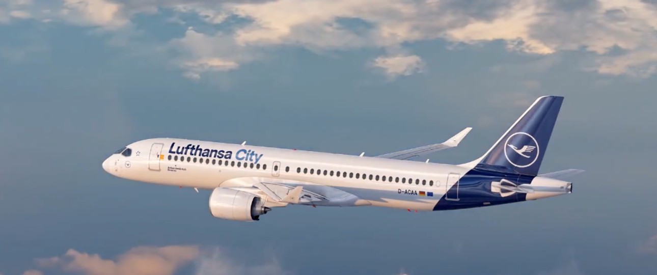 Airbus A220-300 von Lufthansa City Airlines: Die ersten Flüge sollen am 1. Februar starten.