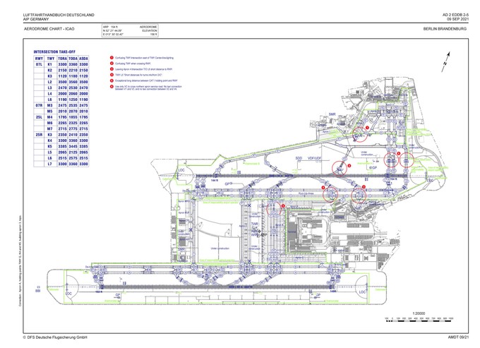 Plan vom Flughafen Berlin Brandenburg