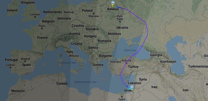 Vom 30. Mai 2021 bis Mitte Februar 2022 flog die belarusischen Airline dann diese Route.