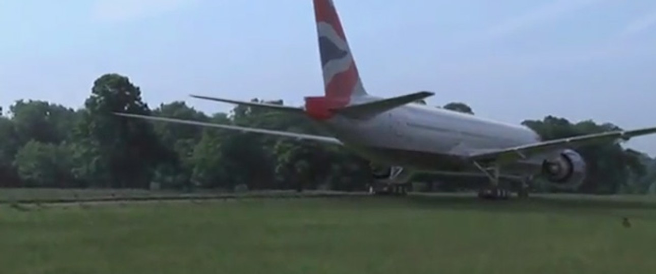 B777 im Londoner Park: Geschicktes Marketing