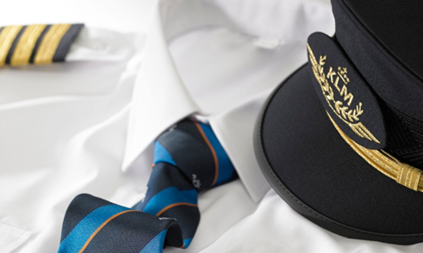 KLM-Piloten-Uniform: Künftig ohne Mütze.