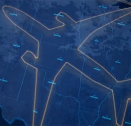 Die Testpiloten eines Airbus A380 zeichneten mit ihrer Route am 13. Dezember <a href="https://www.aerotelegraph.com/airbus-a380-weihnachtsstimmung" target="_blank" rel="noopener">einen Weihnachtsbaum über Deutschland</a>. Wie oft der Flug angesehen wurde, verrät Flightradar nicht, führt ihn aber trotzdem unter den meist verfolgten 2017.