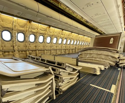 Airbus A330 im Umbauprozess zum Frachter: EFW macht das in Dresden.