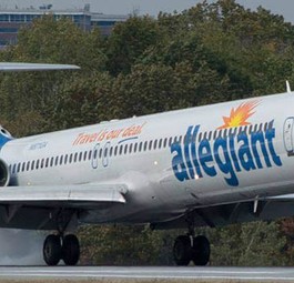 MD-80 von Allegiant Air: Die Crew drängte auf eine Notlandung.