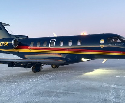 Pilatus PC-24 des Rettungsdienstes des North Slope Borough: Vereiste und verschneite Pisten sind hier keine Seltenheit.