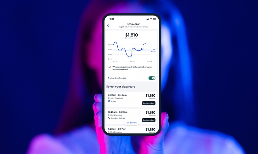 Flugsuche mit Preisprognose: Neuerung in der App.