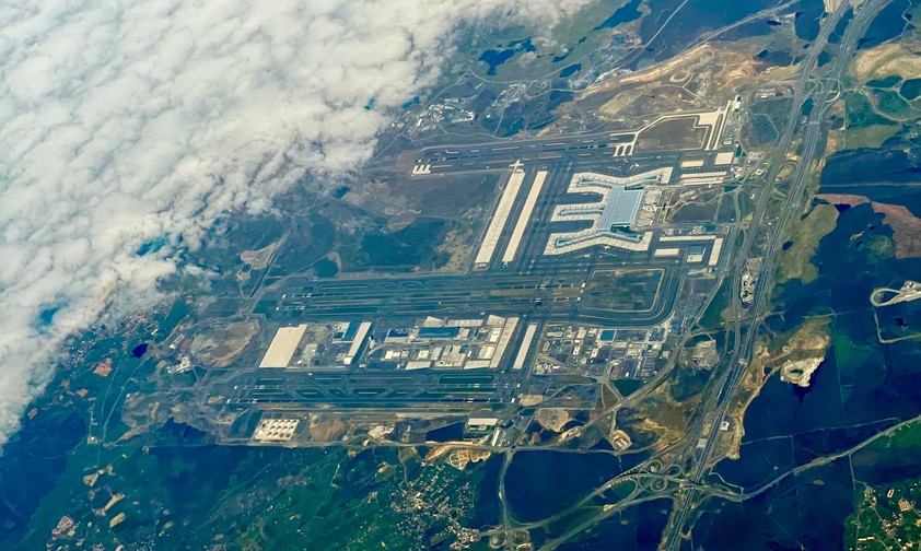Der Flughafen Istanbul aus der Luft: Bald Europas größtes Drehkreuz.