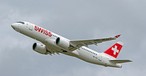 Wird noch oft abgebildet werden: Airbus A220 der Swiss.