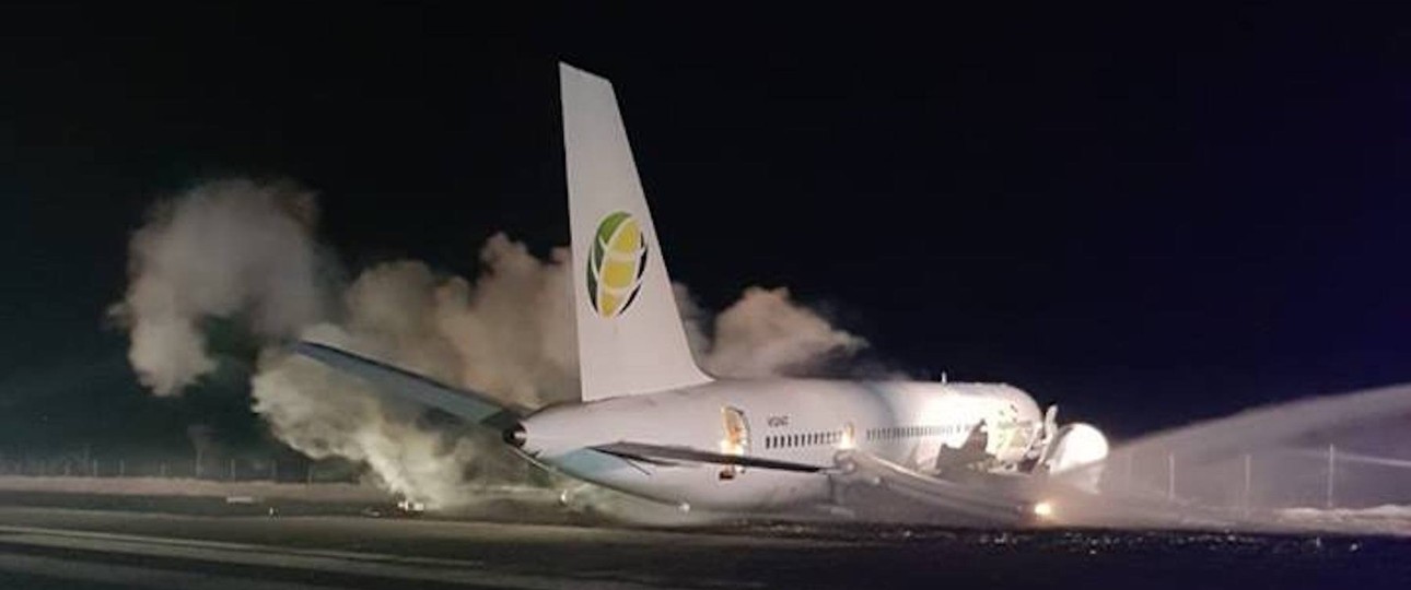 Verunfallte Boeing 757: Unglück in Guyana.