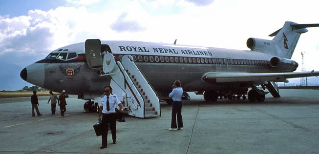 Boeing 727 der damaligen Royal Nepal Airlines: In den Siebziger- und Achtzigerjahren erlebte die Fluglinie einen Boom.