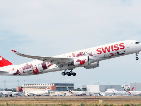Airbus A350-900 von Swiss: Die Wanderlust-Lackierung bleibt länger.