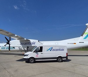 De Havilland Canada Dash 8-400 von Air Uniqon: Die Flüge werden von Avanti Air durchgeführt.