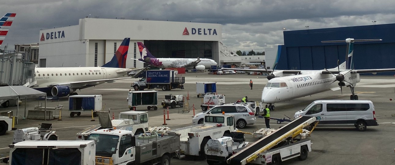 Viel los am Flughafen Seattle-Tacoma: Wie lange reicht die Kapazität noch aus?