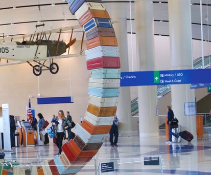 Flughafen San Antonio: Man kann hier ohne Ticket direkt zum Gate.