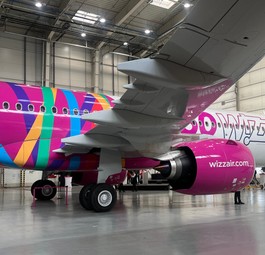 Airbus A321 Neo von Wizz Air: Es ist das 250. Flugzeug für den ungarischen Billigflieger.