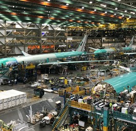 Produktion bei Boeing: Wird heruntergefahren.