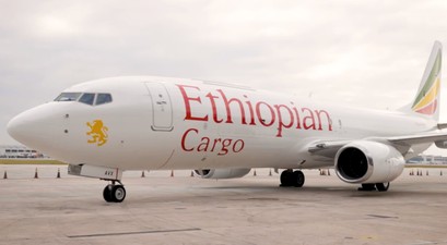 Boeing 737-800F von Ethiopian Cargo: Das Flugzeug musste zurück, weil eine Person nicht nach Israel fliegen darf.