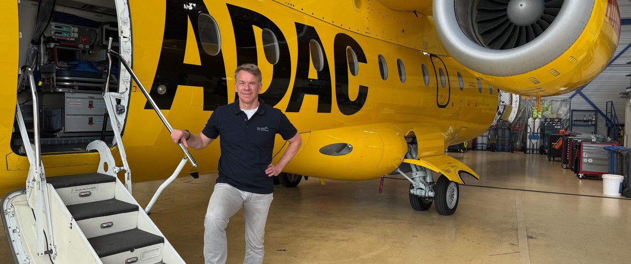 Aero-Dienst-Chef Oliver Kosing: Betreibt die Rettungsflugzeuge für den ADAC.