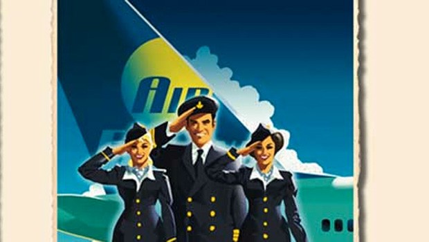 Werbung von Air Finland: Die Fluggesellschaft fand keine Geldgeber mehr.
