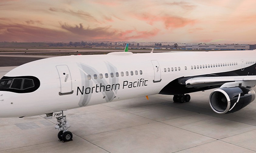 Boeing 757 von Northern Pacific: Markenrechtliche Probleme.