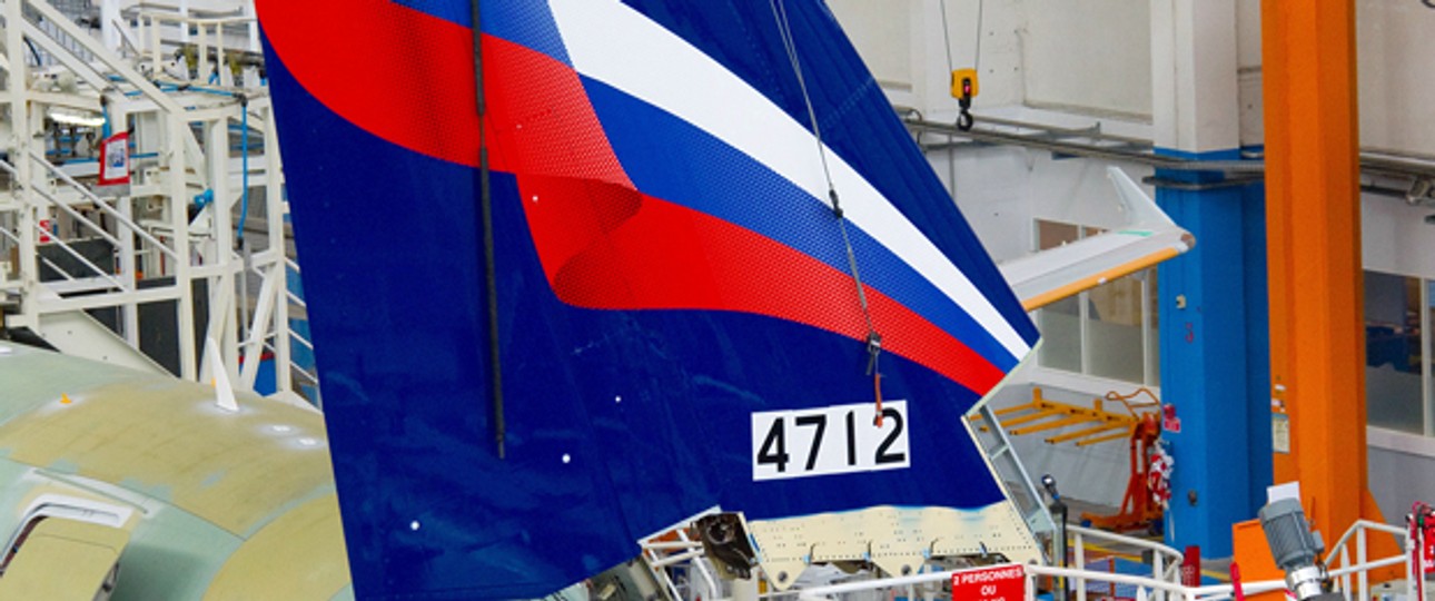 Montage eines Leitwerks eines Airbus A320: Aeroflot will mehr davon.