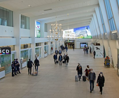 Die Abflughalle des Terminal 2.
