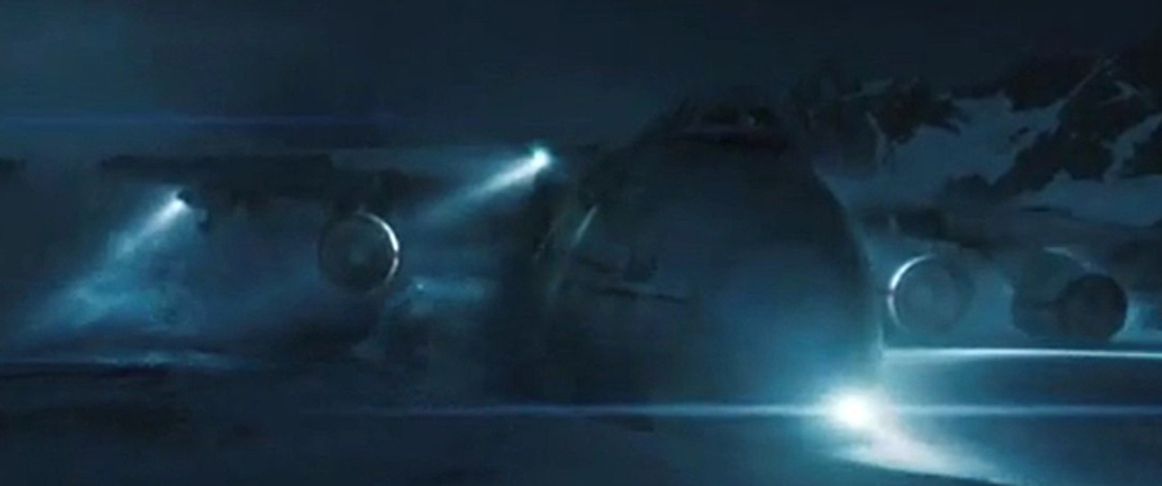 Crash eines fiktiven Modells Antonow An-500 in «2012»: Im Flieger nicht zu sehen.