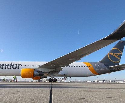 Boeing 767 von Condor: Vier sind derzeit als Prachter unterwegs.