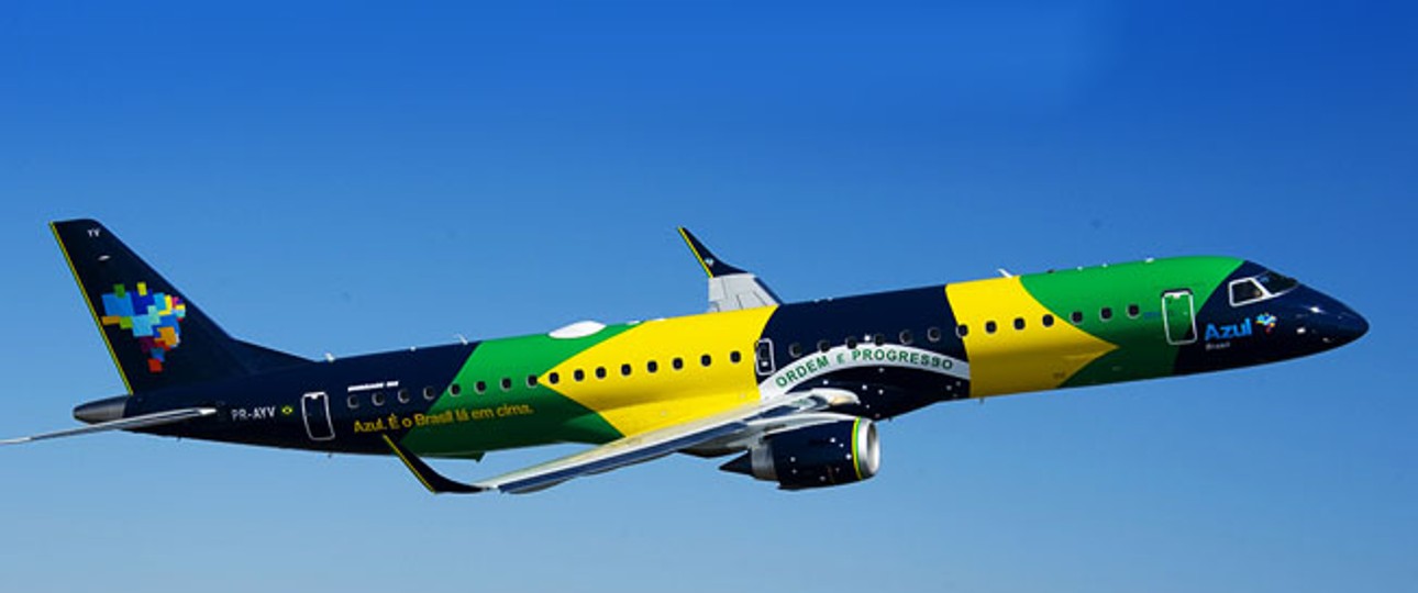 Damit nicht genug. Azul Linhas Aéreas Brasileiras unterschrieb eine Absichtserklärung für den Kauf von 21 E195-E2 (17. Juli). Und auch ...