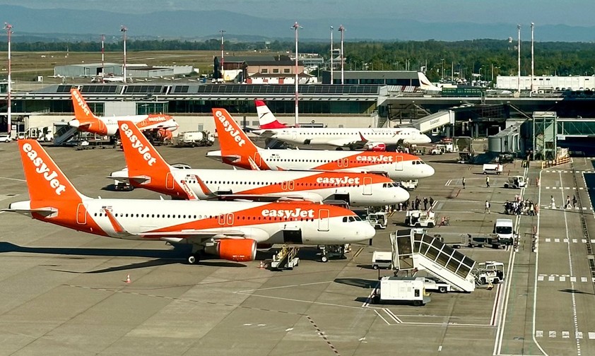 Flughafen Basel/Mulhouse: Easyjet ist eindeutig Marktführer.