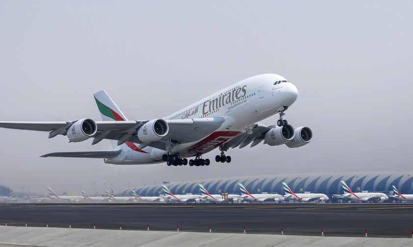 Airbus A380 von Emirates in Dubai: Schneller Aufstieg zur Nummer eins.