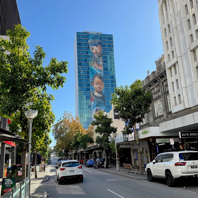 Mega Mural in der Hey Street