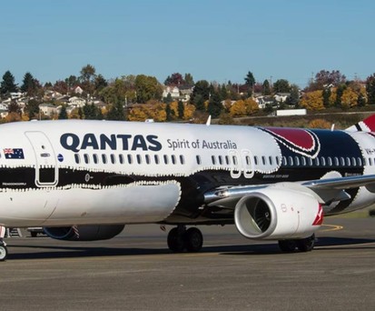 Boeing 737-800 (VH-XZJ): Die «Mendoowoorrji» trag das Design 13 Jahre lang.