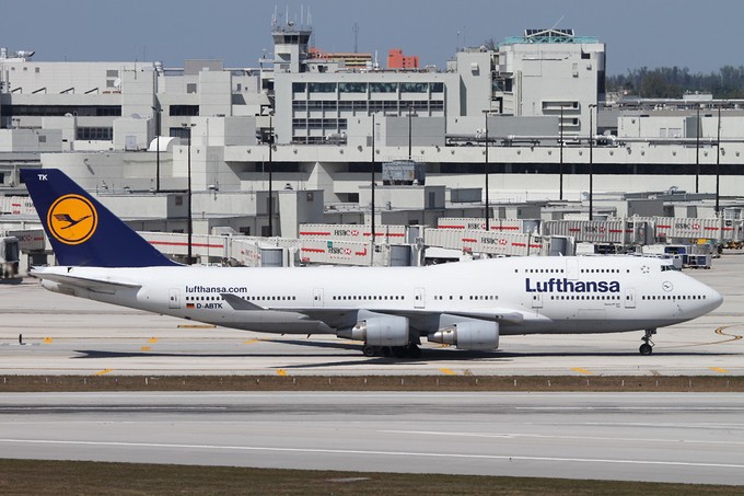 Lufthansas Boeing 747-400 mit dem Kennzeichen D-ABTK (Archivbild): Soll bald in Teruel landen.