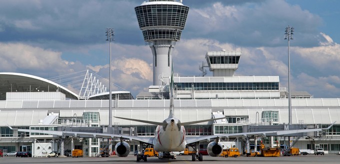 Ebenso der Flughafen München.