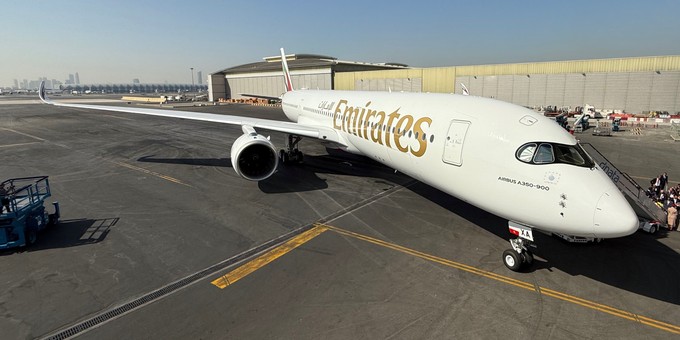 Der erste Airbus A350 von Emirates.