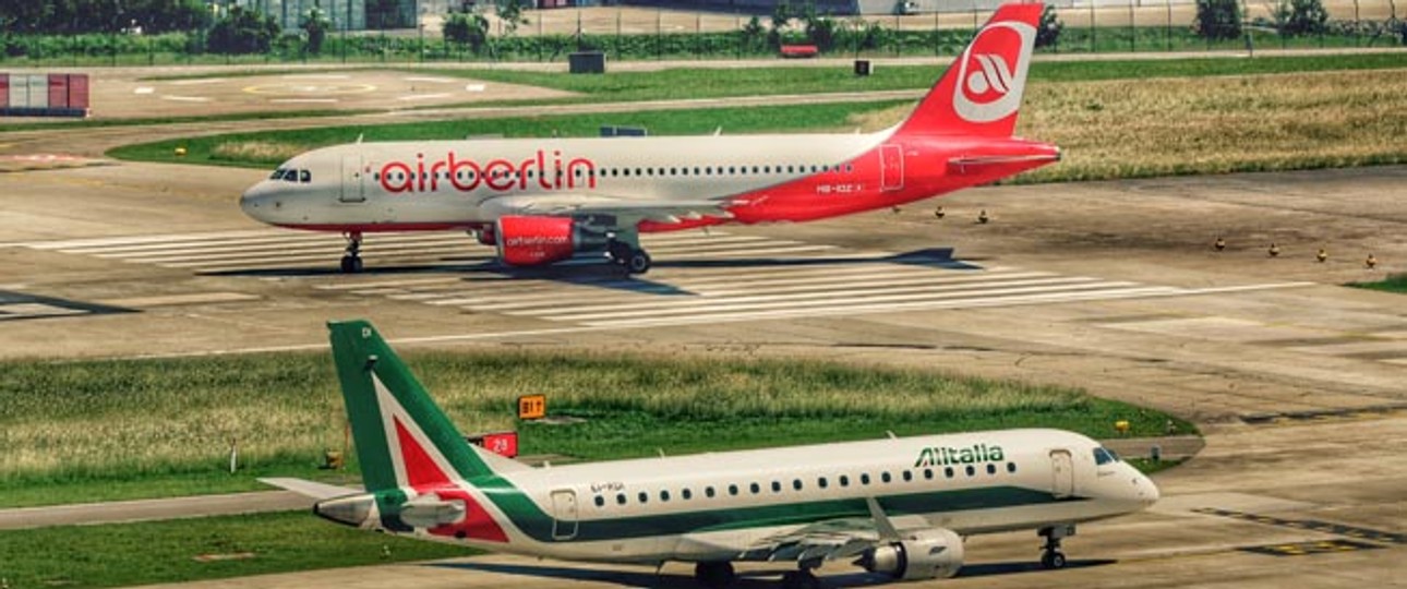 Flieger von Air Berlin und Alitalia: Werden die Airlines enger verzahnt?