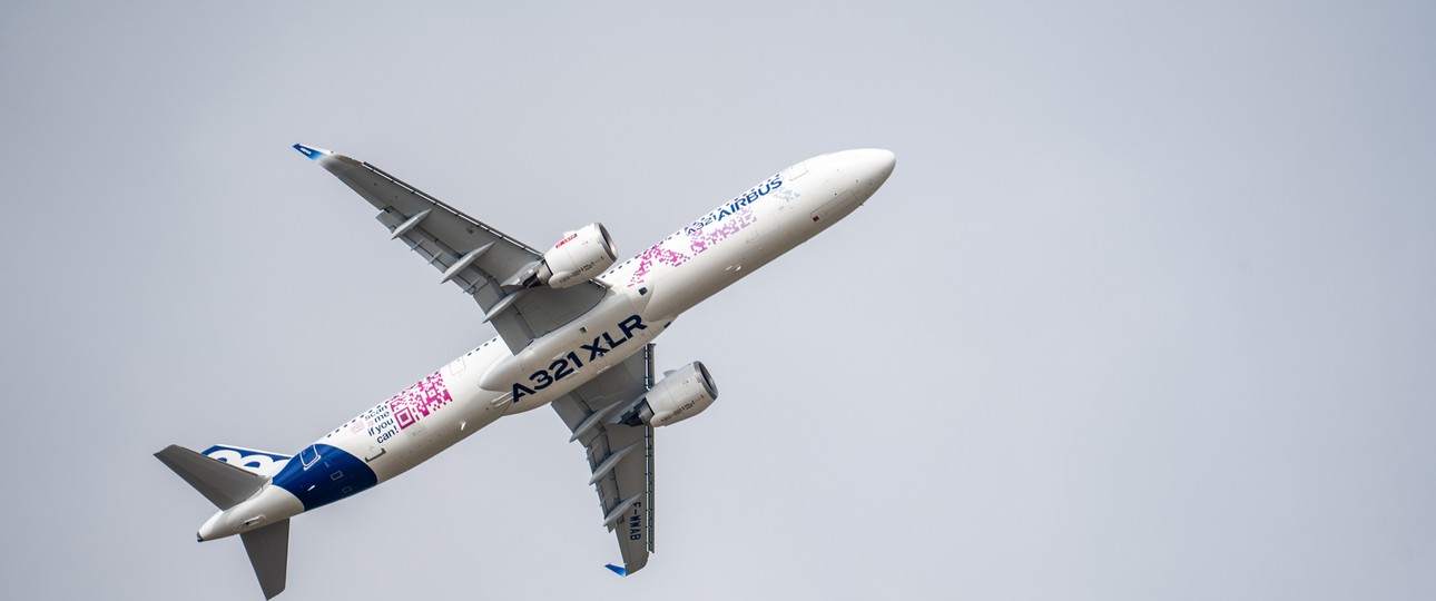 Airbus A321 XLR auf der Paris Air Show: Die Messe brachte viele Bestellungen.