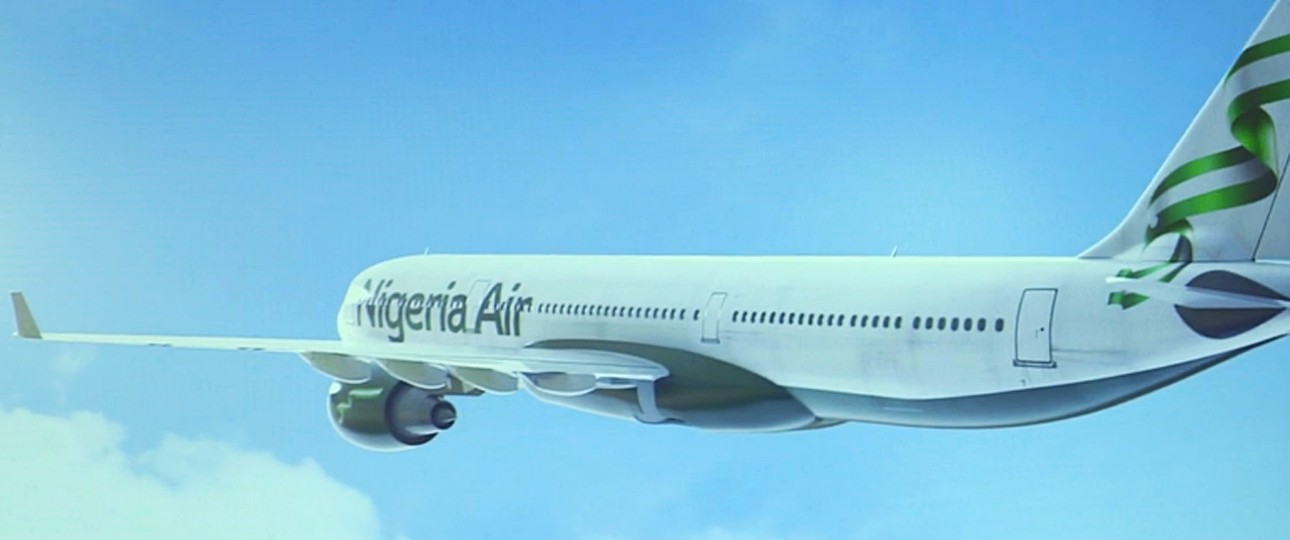 Bild aus der Präsentation von Nigeria Air: Aus der Umsetzung wird wohl nichts.