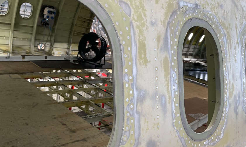 Umbau eines Airbus A330 bei EFW in Dresden: Amazon ist unzufriedne mit dem Tempo.