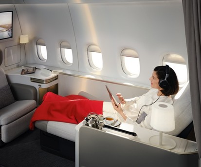 Die neue First-Class-Suite bietet 3,5 Quadratmeter Wohnfläche.