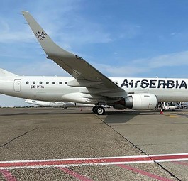 Embraer E190 von Air Serbia: Zusätzliche Leasing-Maschinen sollen Abhilfe schaffen.