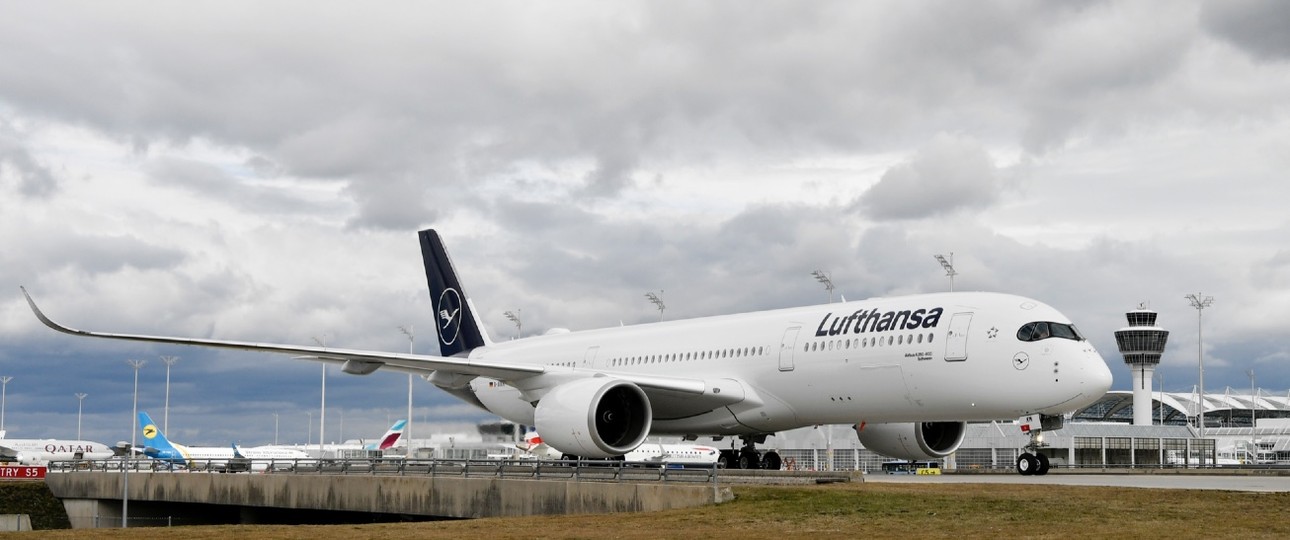 Airbus A350 von Lufthansa: Die besten europäischen Fußballer an Bord.